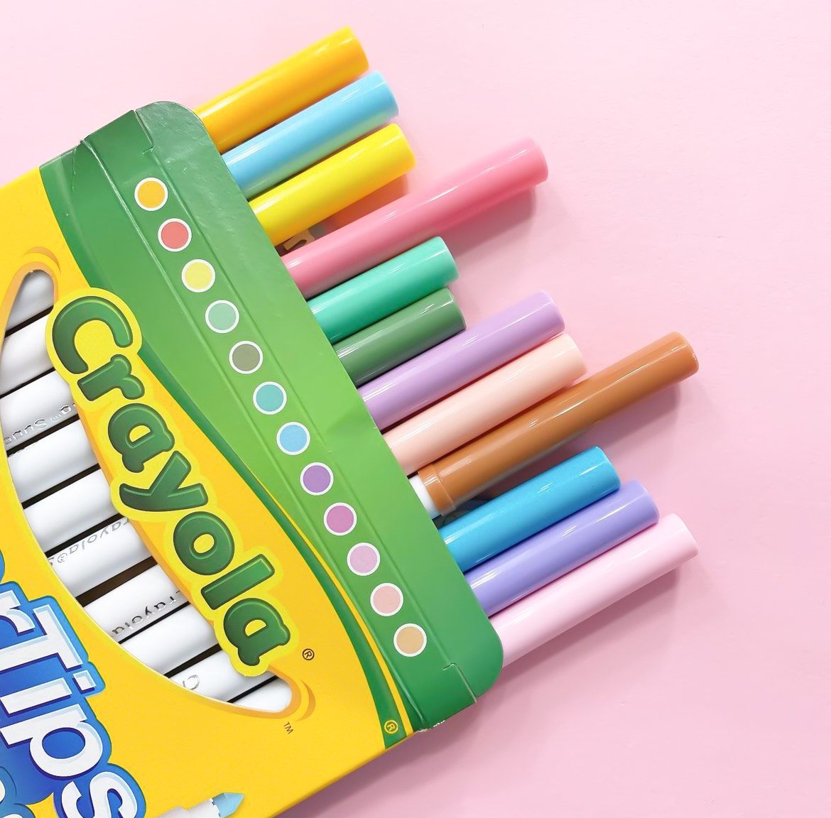 Marcadores Plumones Crayola Super Tips Pastel 12 Colores